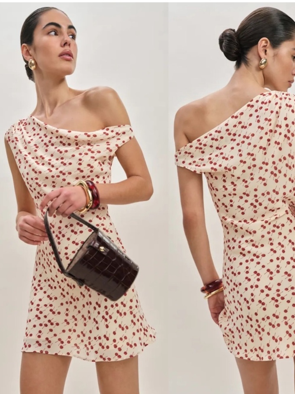 Reformation Kristine Dress Cherry Pudding